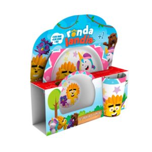 Set Melamina 3 Piezas Rondalandia Surtido