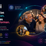 Banner TITI fondo navy: Experiencias que inspiran. Conexiones que transforman.
